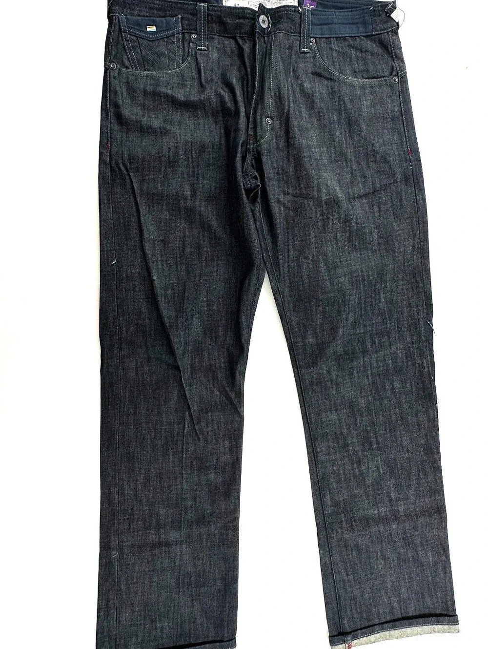 AKOO Mens Jeans Blue Denim Dark Wash Size 36 X 32 Urban Hip Hop